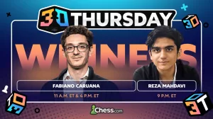 کاروانا در مسابقات شطرنج 3 0 Thursday دو قهرمانی کسب کرد، مهدوی سومین تورنمنت را برد